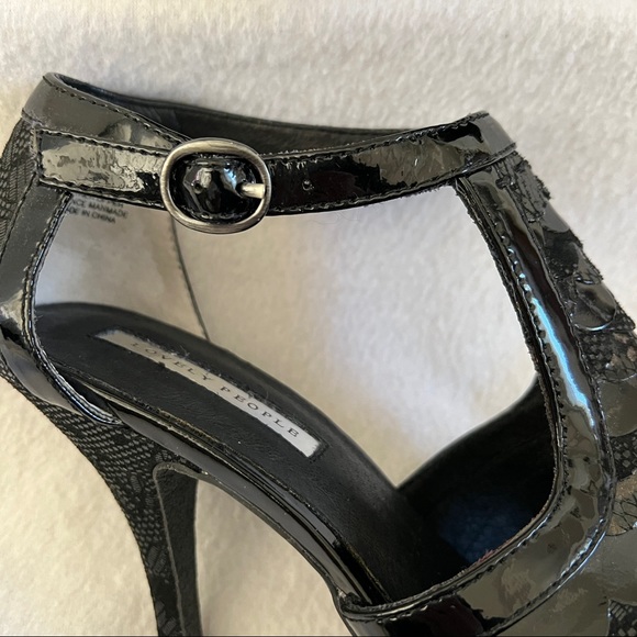 NWOB Lovely People Leather Platform PeepToe Stilettos - Picture 8 of 16